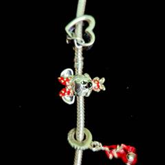 Pandora Synthetic Cubic Zirconia Silver-Stone Bracelet 925 Silver 49.74g